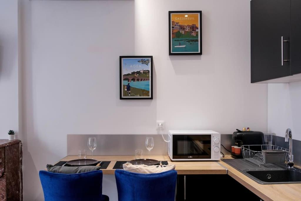 Ferienwohnung Spacieux Studio Renove Villeneuve-sur-Lot Exterior foto